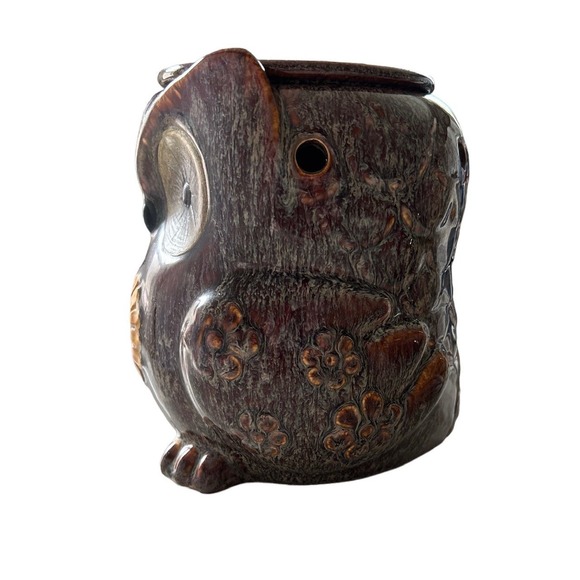 Intertek Vintage Owl Sunflower Candle Or Essential Oil Wormer - Picture 3 of 8